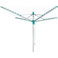 Leifheit Tendedero giratorio de jardín Linomatic 400 para tender ropa- tenderete vertical con sistema Easy Lift…